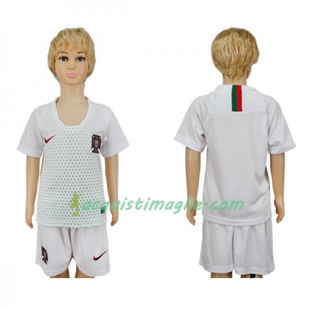 Divisa di Calcio Portogallo Bambino Trasferta Mondiali 2018